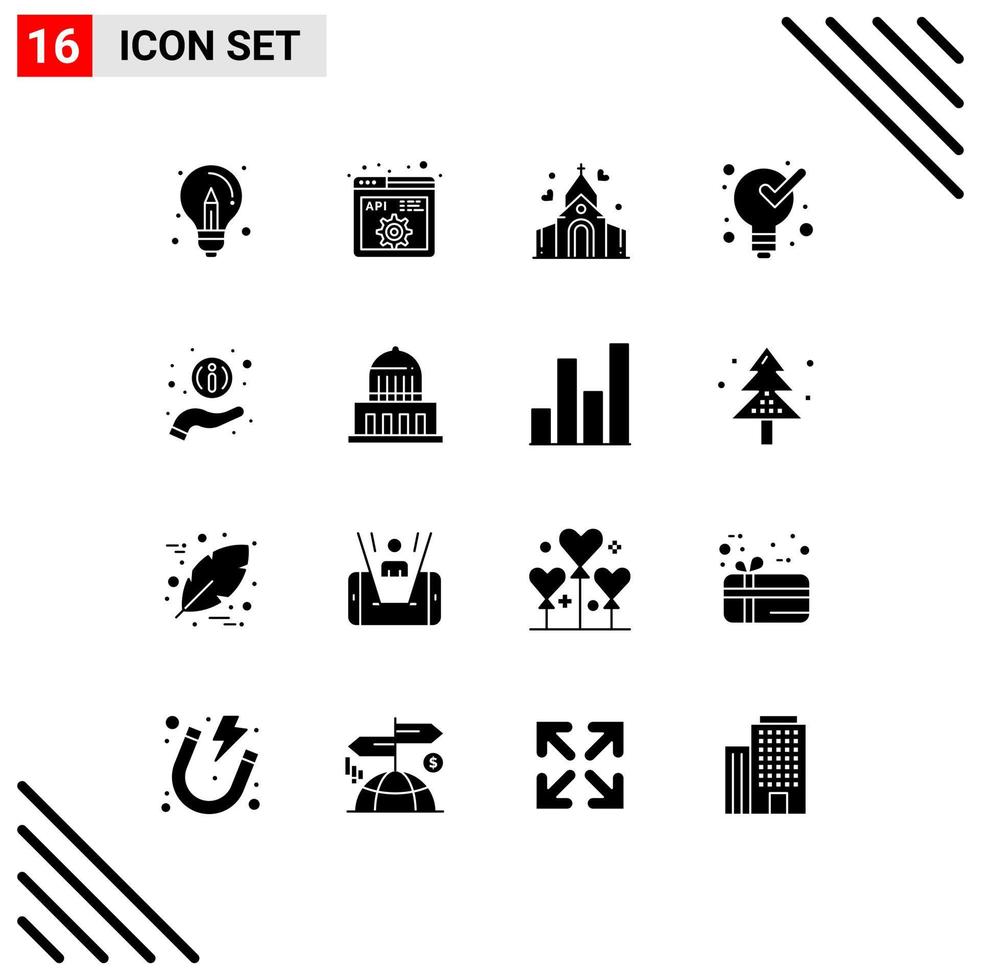 16 Creative Icons Modern Signs and Symbols of help product programming management house Editable Vector Design Elements