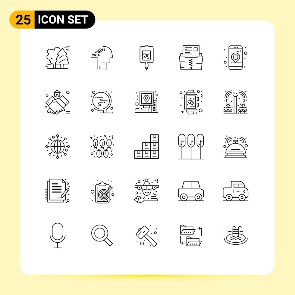 Set of 25 Vector Lines on Grid for file data referendum zip sugar test Editable Vector Design Elements