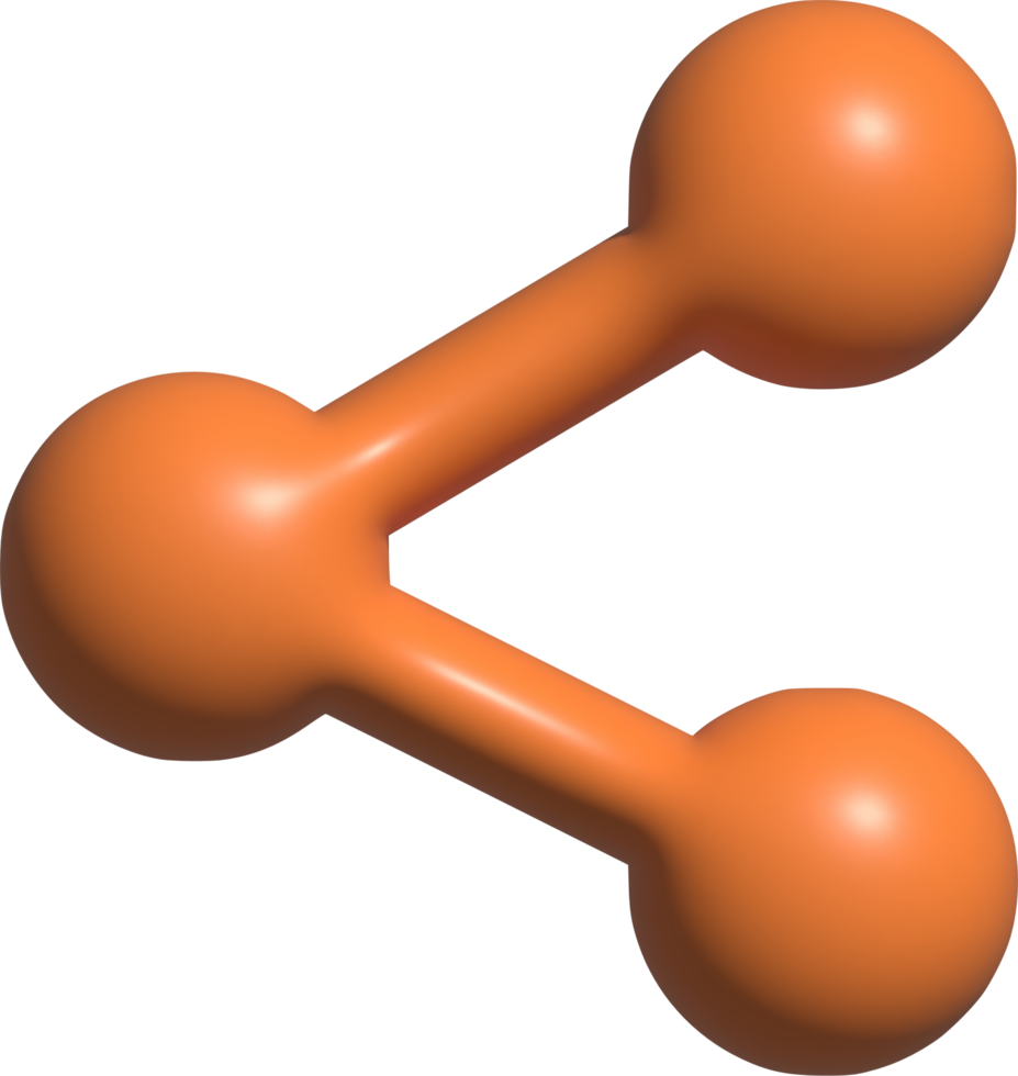 3d illustration of share png