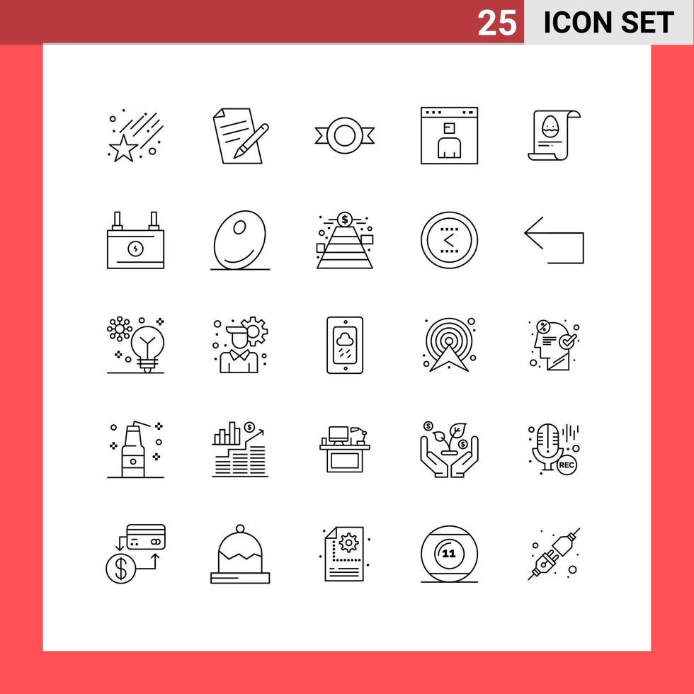 Pictogram Set of 25 Simple Lines of aester file logo people interface Editable Vector Design Elements