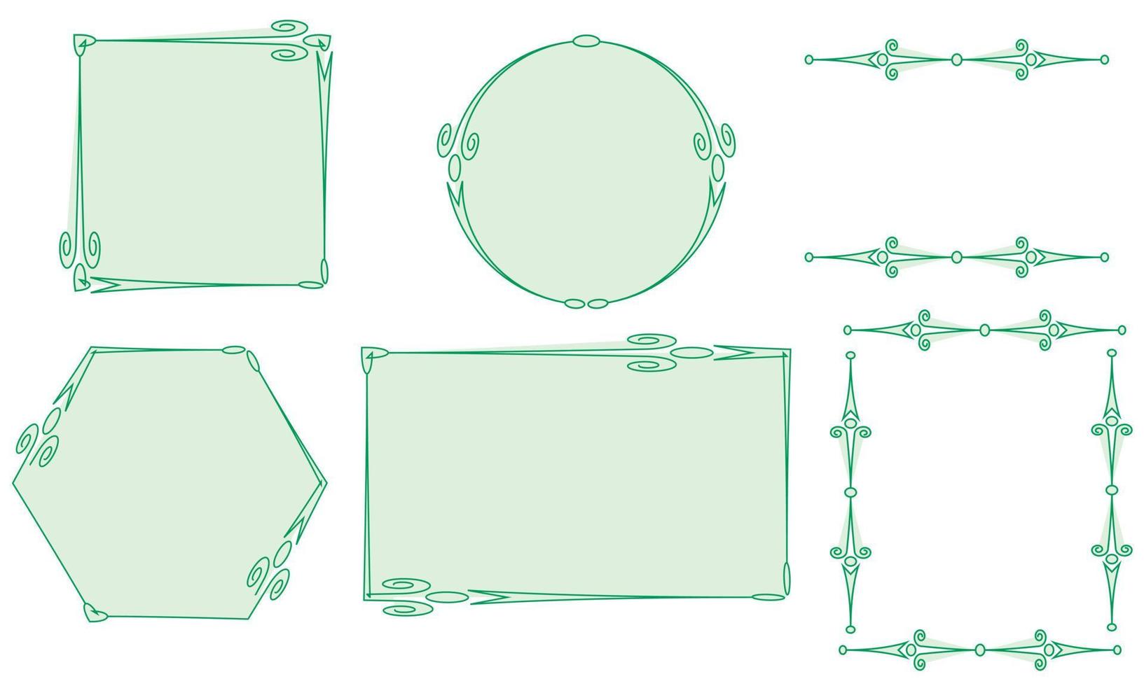 Vintage ornament frame vector