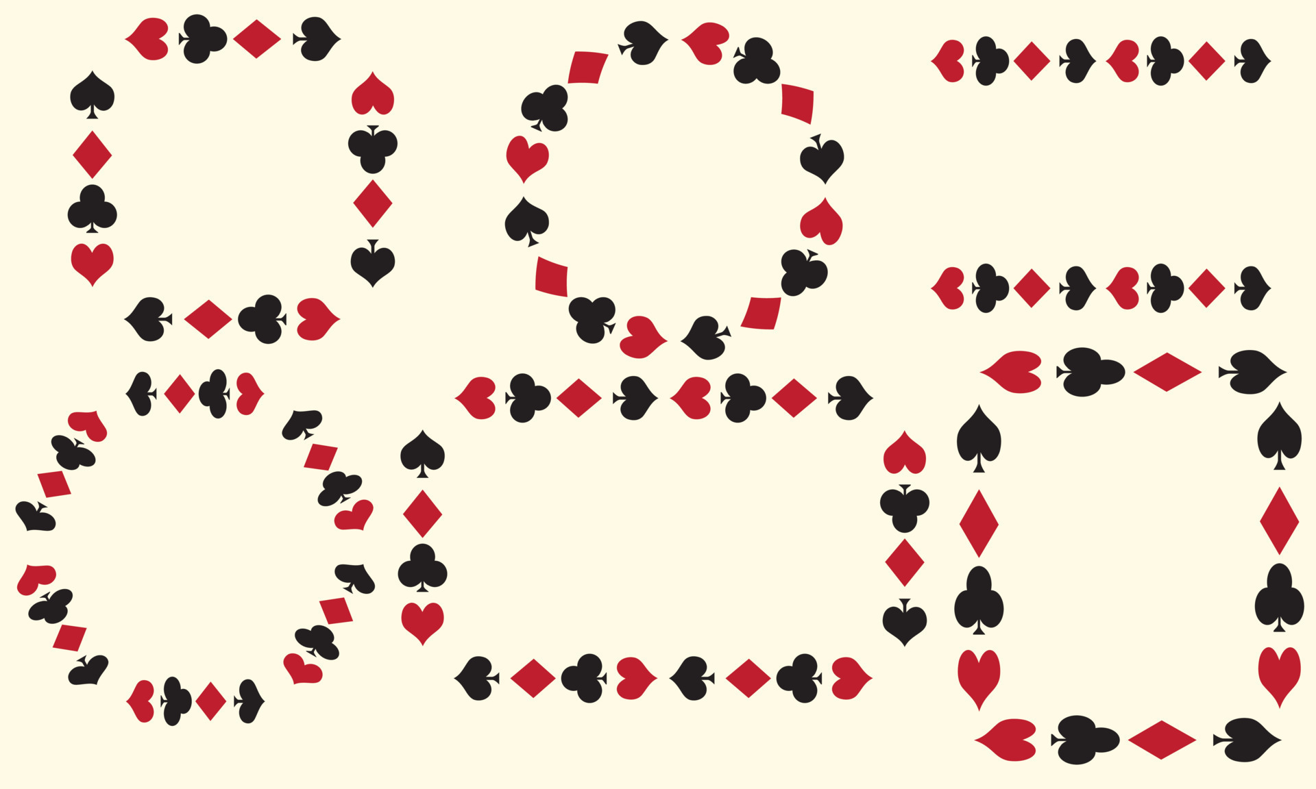 Set of Flat Poker Remi Card Game 17814204 Vector Art at Vecteezy