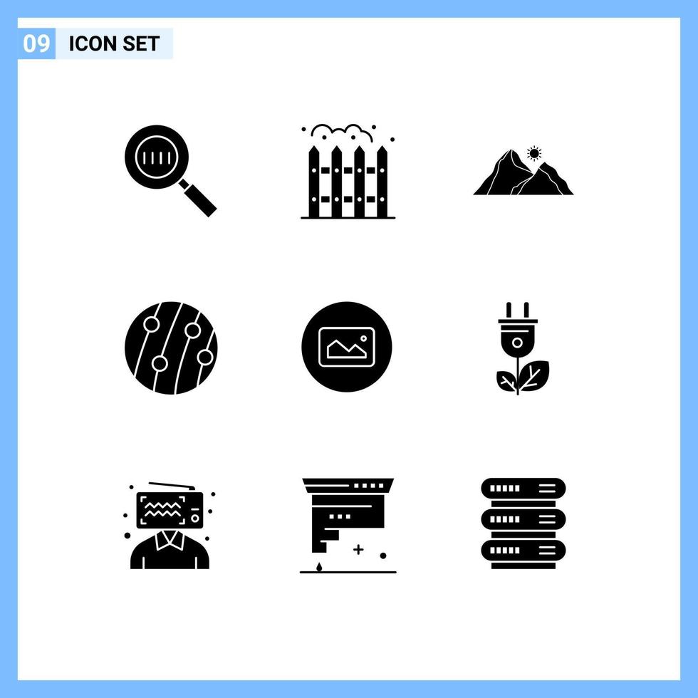 9 Solid Glyph concept for Websites Mobile and Apps image scalp disease landscape scalp dandruff dandruff Editable Vector Design Elements