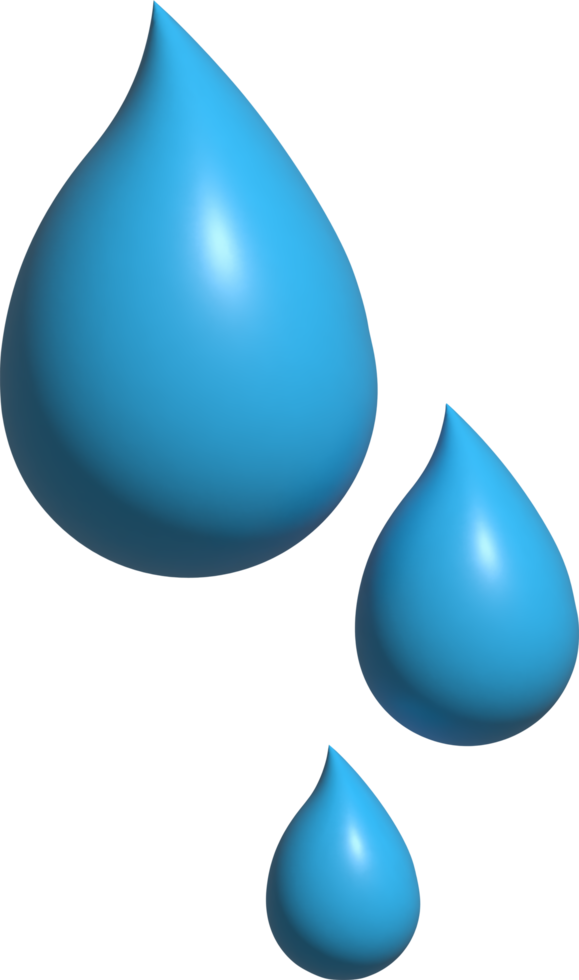 3d illustration of water drop png