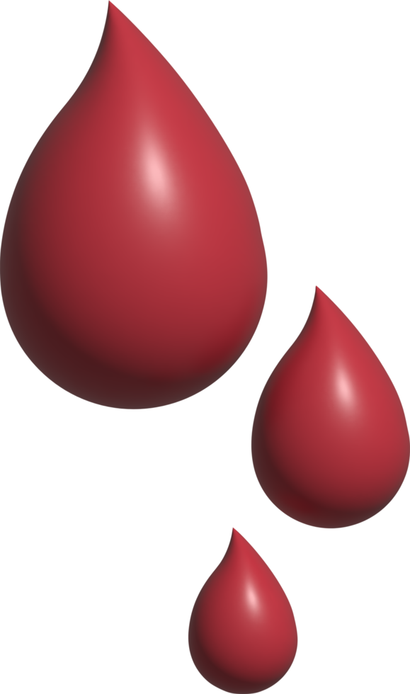 3d illustrazione di sangue png