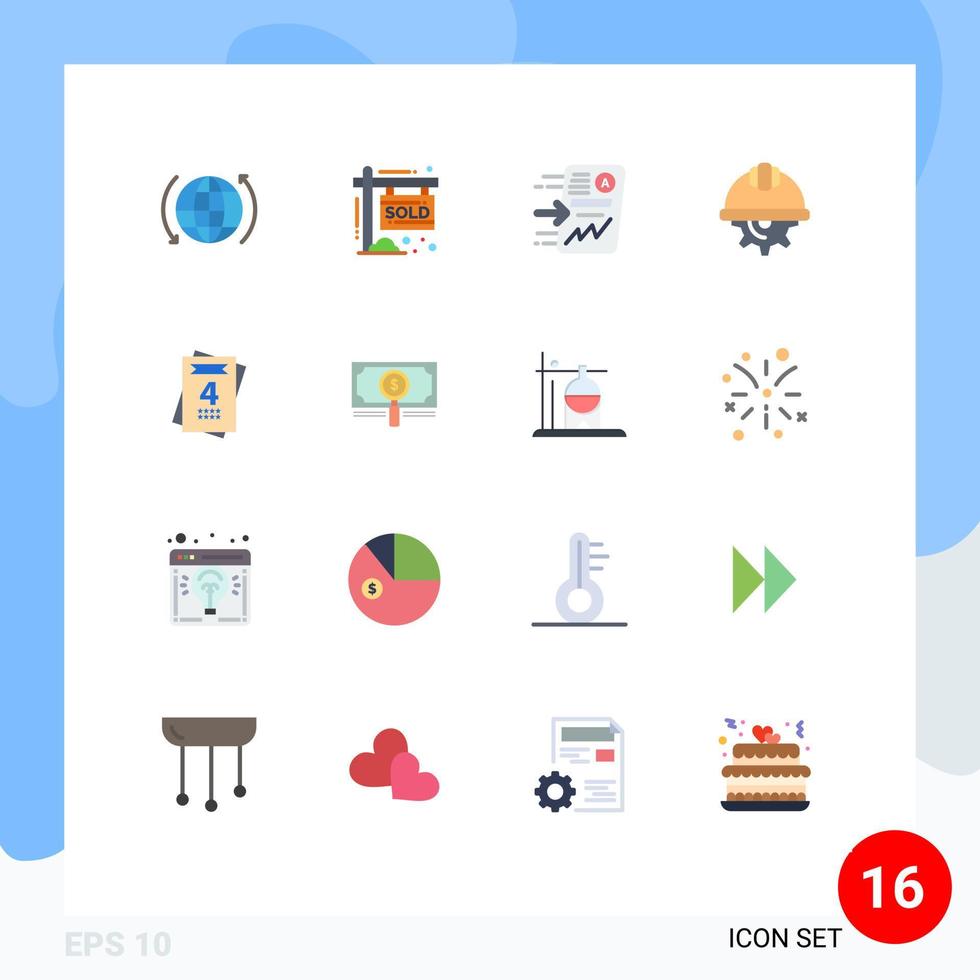 paquete de iconos de vector de stock de 16 signos y símbolos de línea para el gráfico de día de archivo de equipo de trabajo paquete editable de elementos de diseño de vector creativo