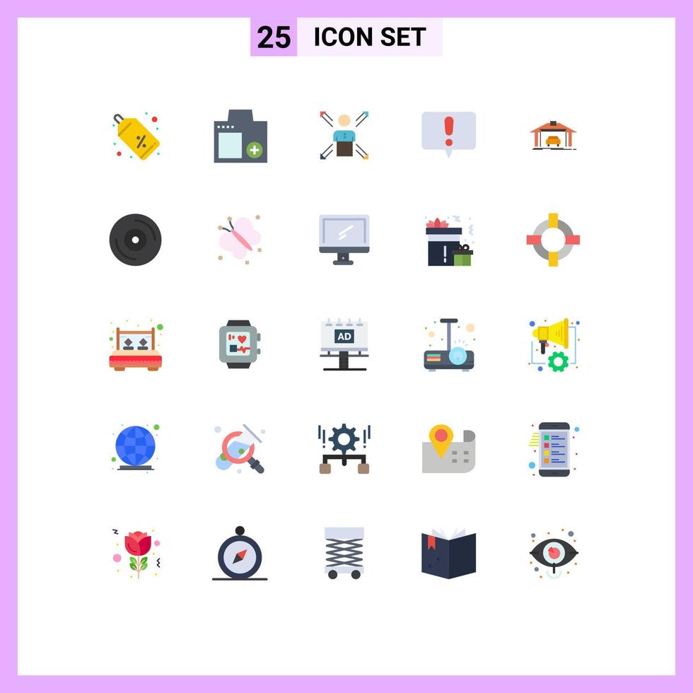 25 Universal Flat Colors Set for Web and Mobile Applications chat ways photograph person employee Editable Vector Design Elements