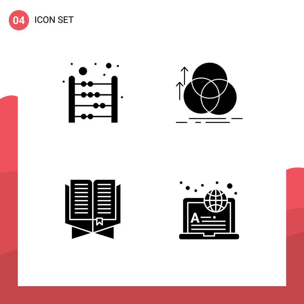 paquete de iconos vectoriales de stock de signos de línea y símbolos para abacus quran matemáticas alineación islam elementos de diseño vectorial editables vector