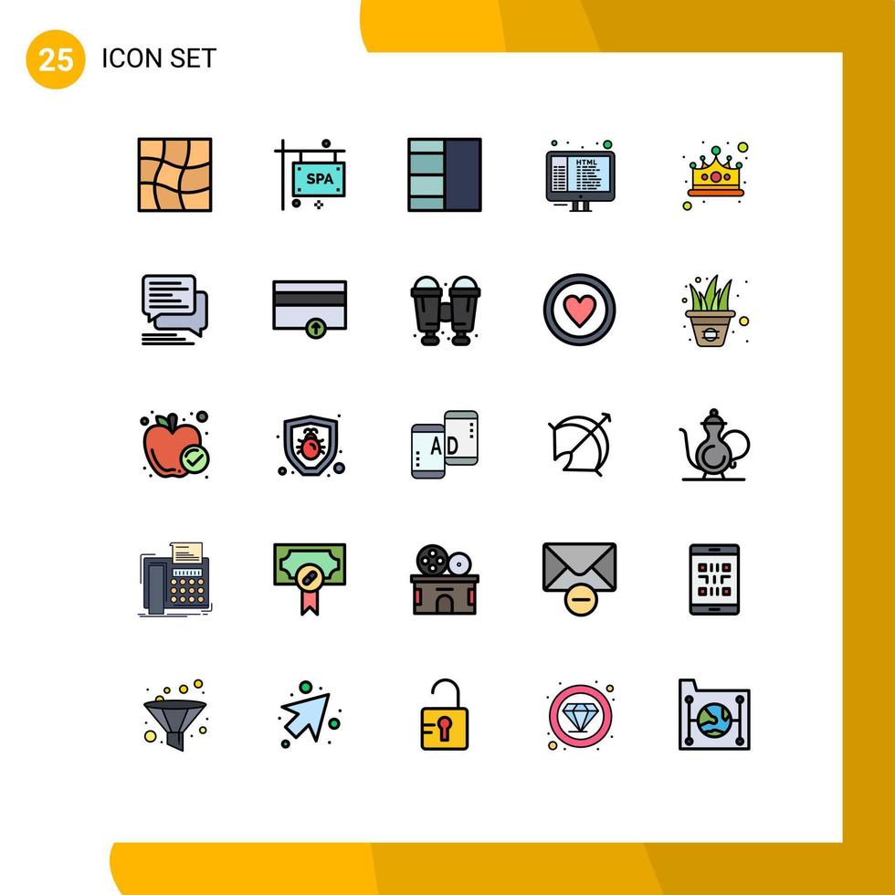 25 Creative Icons Modern Signs and Symbols of chat king layout empire ...