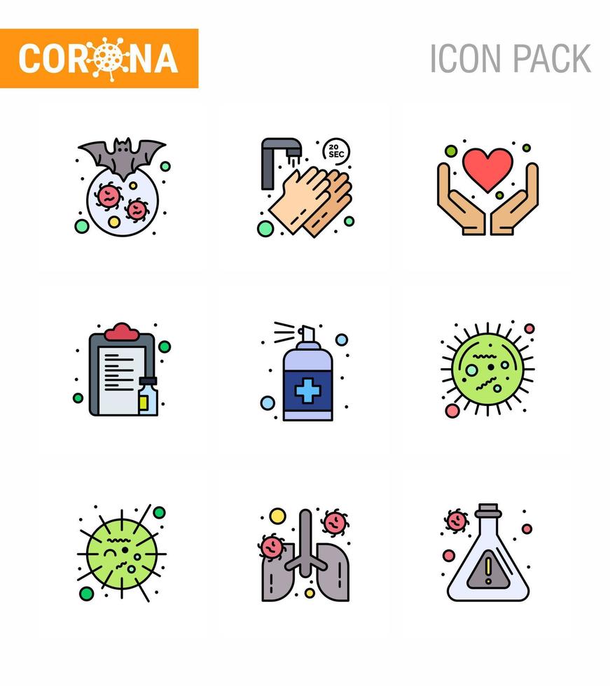 25 conjunto de iconos de emergencia de coronavirus diseño azul, como medicina de papel, lista de veinte segundos, cuidado de la salud, coronavirus viral 2019nov, elementos de diseño de vectores de enfermedades