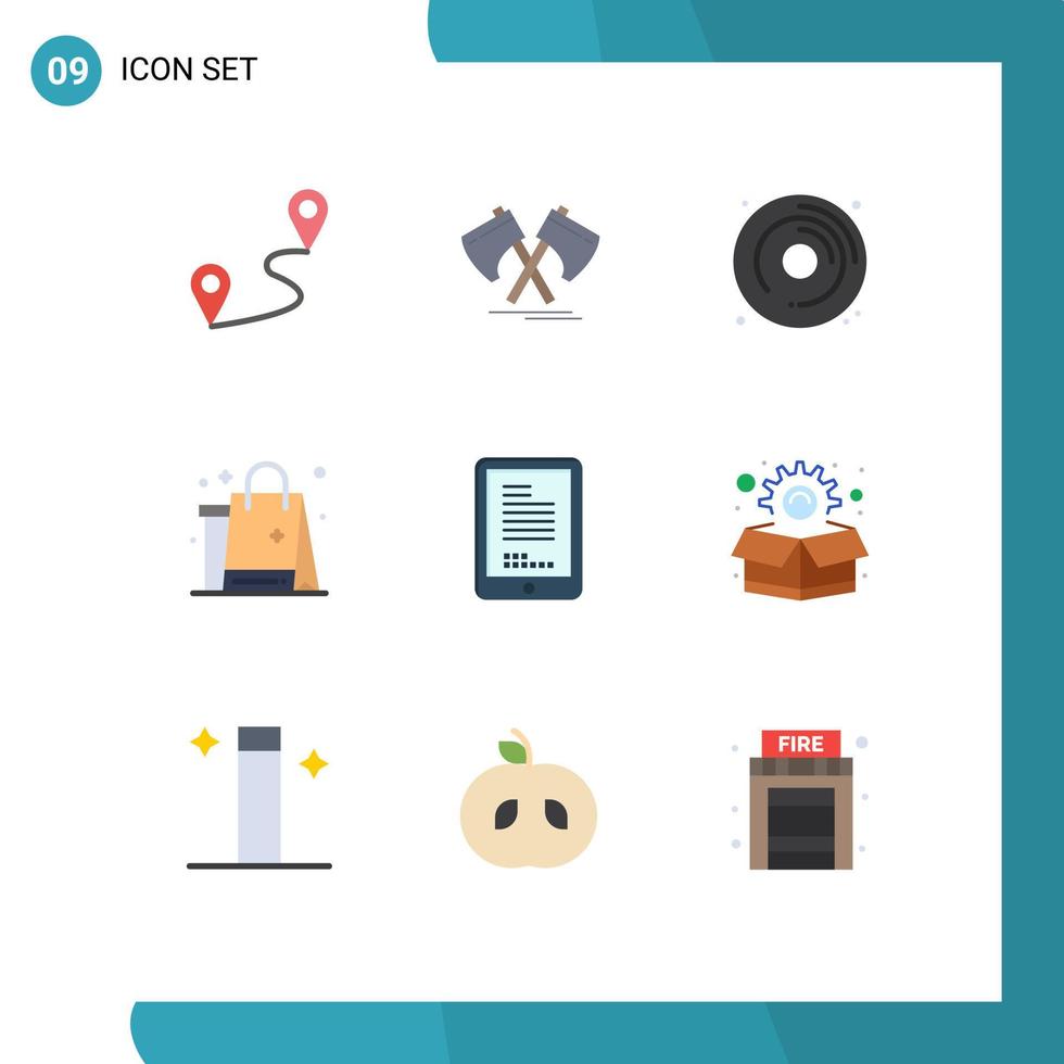 9 Creative Icons Modern Signs and Symbols of mobile cloths cd new shopping Editable Vector Design Elements