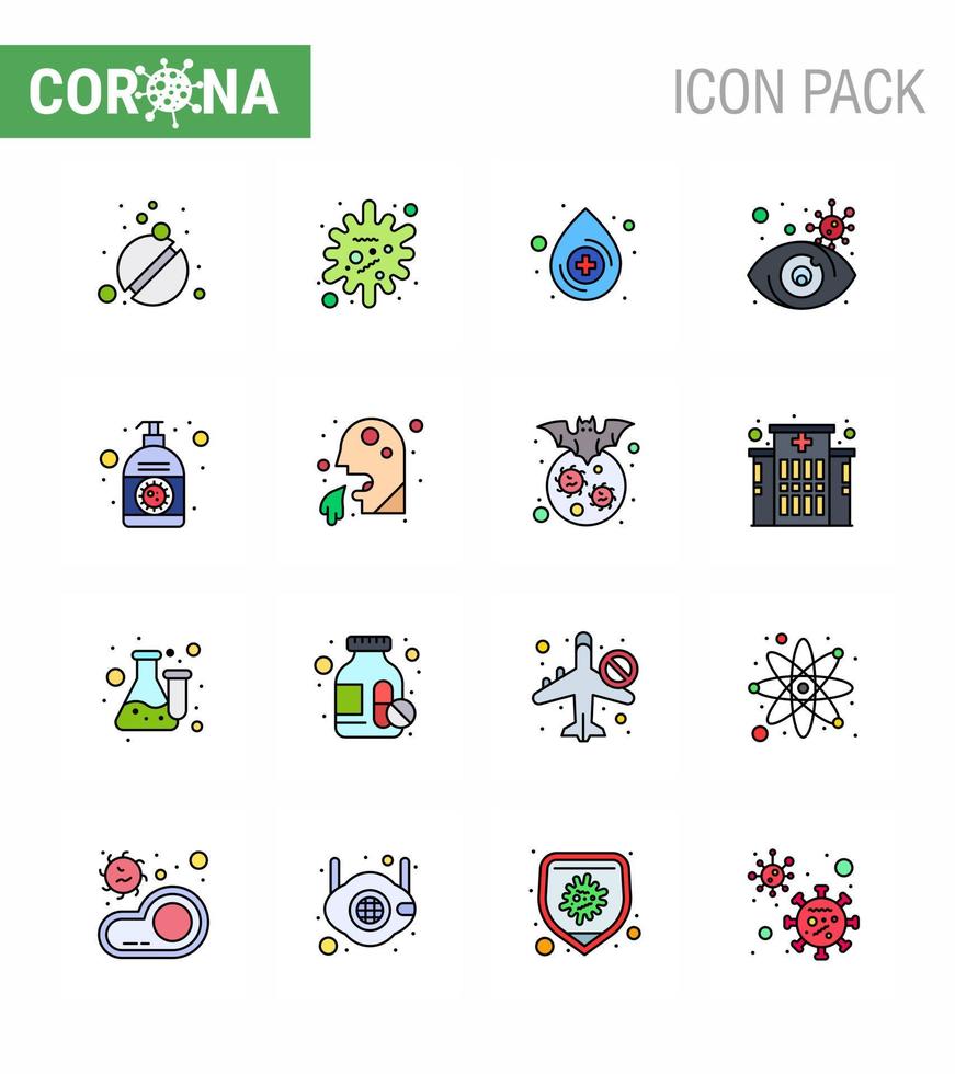 prevención de coronavirus 25 conjunto de iconos azul corona loción sangre virus infectado búsqueda viral coronavirus 2019nov enfermedad vector elementos de diseño