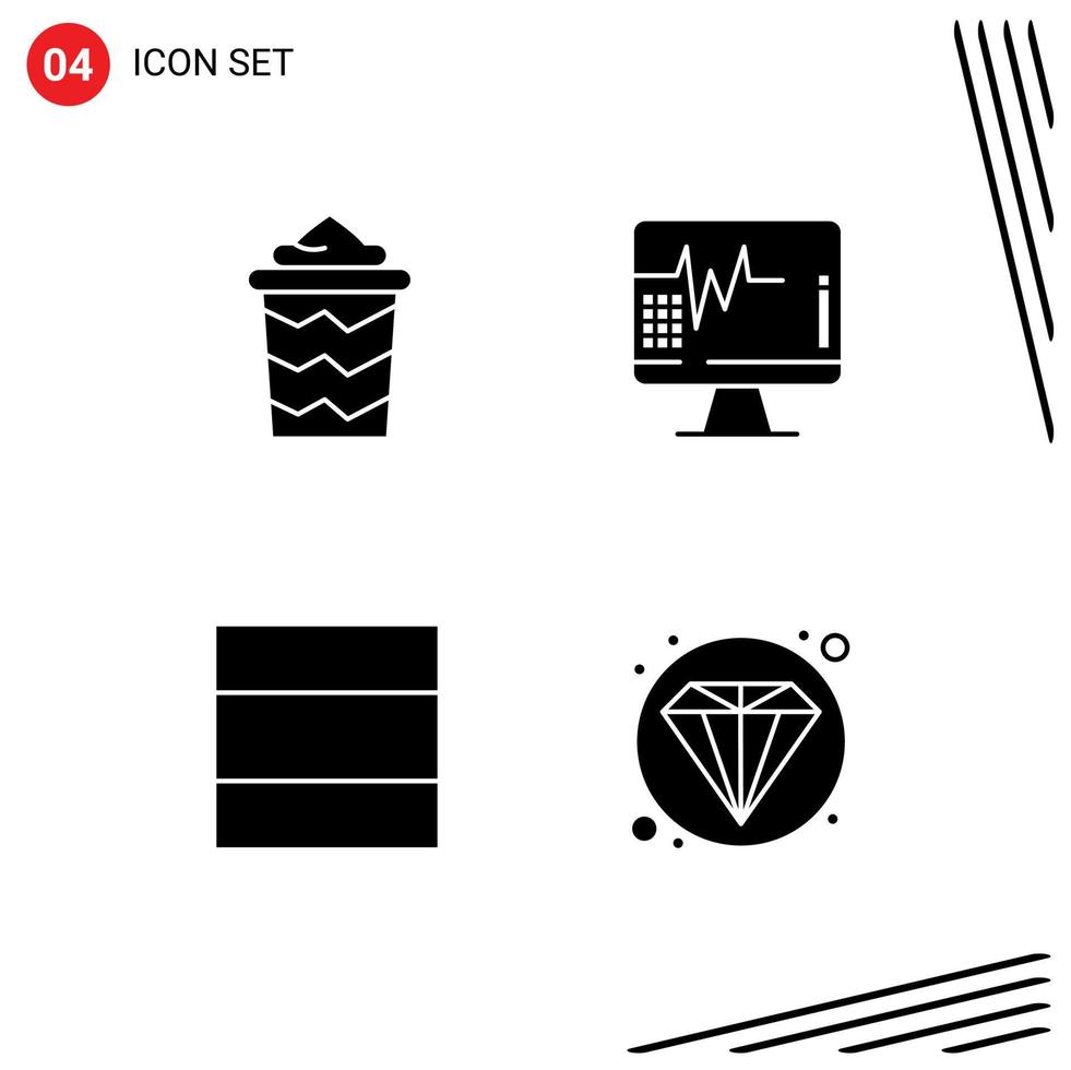 Solid Glyph Pack of Universal Symbols of beach layout vacation hospital web Editable Vector Design Elements