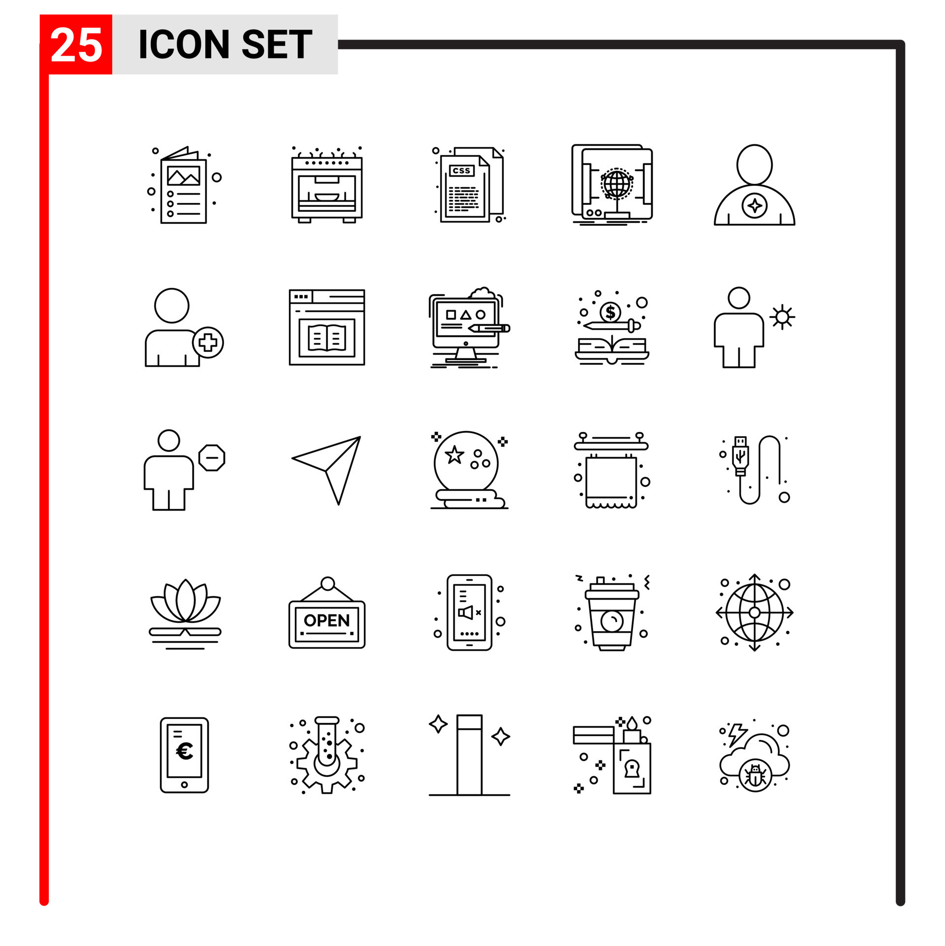 25 universal lines set for web and mobile applications booked avatar