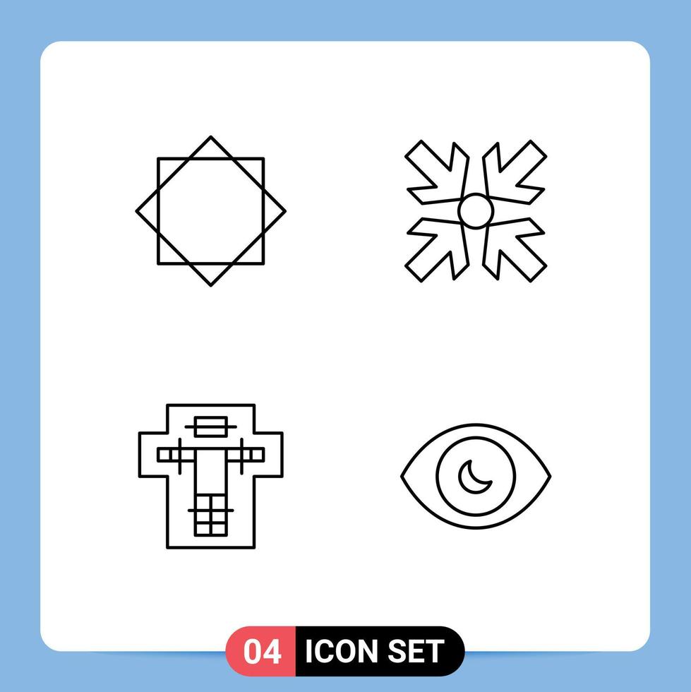 Universal Icon Symbols Group of 4 Modern Filledline Flat Colors of alert decapitate warning minimize penalty Editable Vector Design Elements