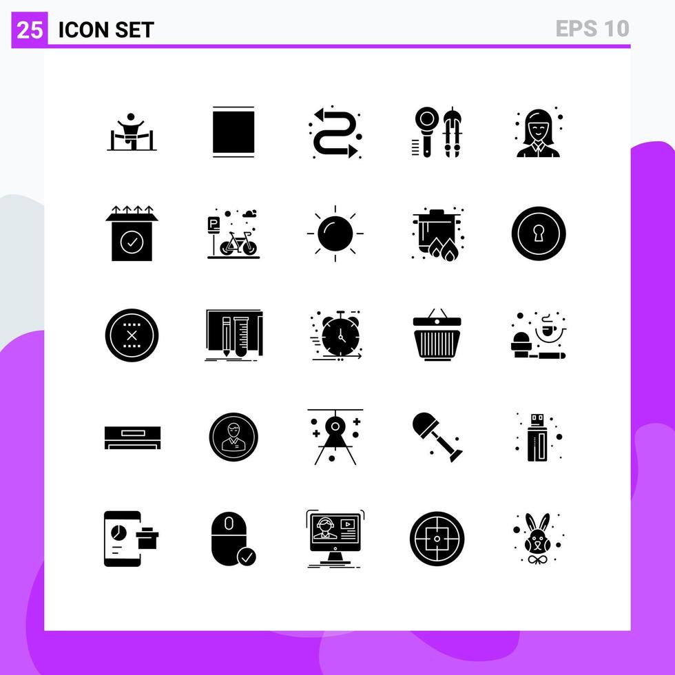 25 Creative Icons Modern Signs and Symbols of tool design instagram search repeat Editable Vector Design Elements