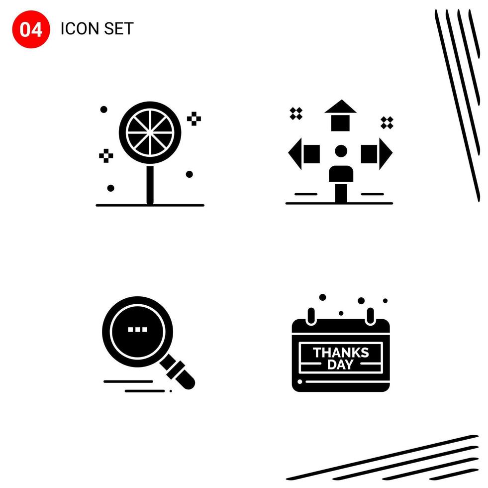 Collection of 4 Vector Icons in solid style Pixle Perfect Glyph Symbols for Web and Mobile Solid Icon Signs on White Background 4 Icons Creative Black Icon vector background