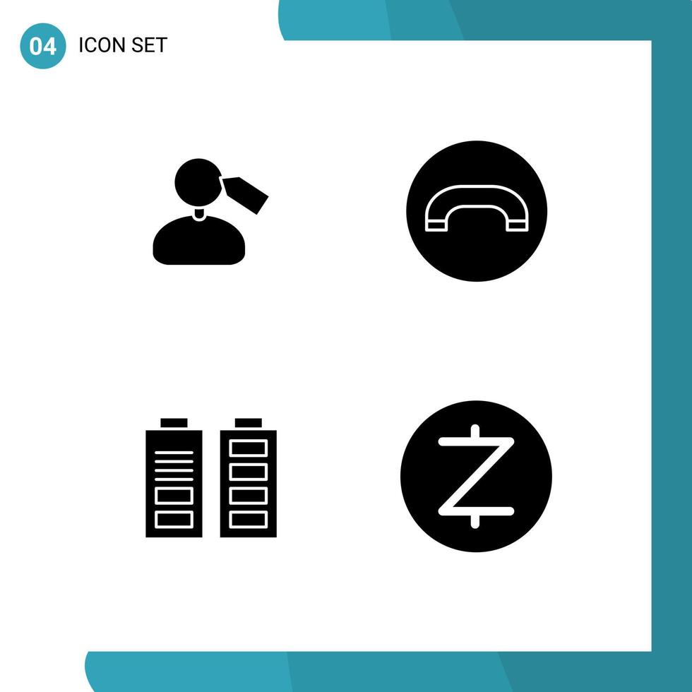 Thematic Vector Solid Glyphs and Editable Symbols of tag power work hang up zcash Editable Vector Design Elements