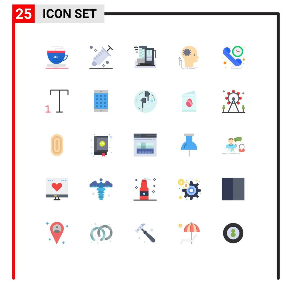 Stock Vector Icon Pack of 25 Line Signs and Symbols for brainstorming thinking hotel creative appartment Editable Vector Design Elements