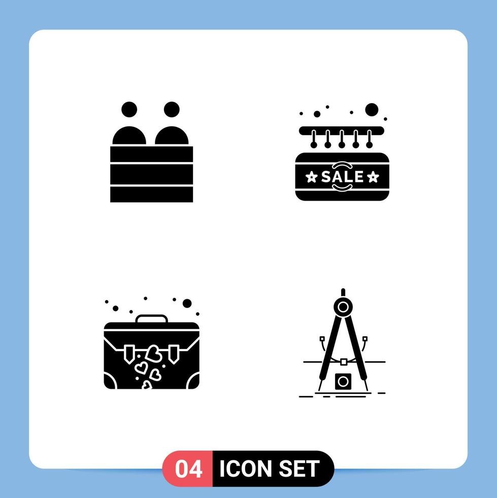 Set of Modern UI Icons Symbols Signs for court brief person sign suit case Editable Vector Design Elements
