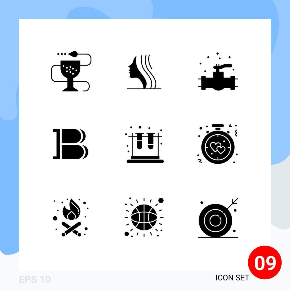 Pack of 9 Modern Solid Glyphs Signs and Symbols for Web Print Media such as school crypto face coin system Editable Vector Design Elements