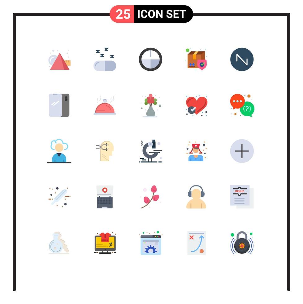 25 iconos creativos, signos y símbolos modernos de la placa de sonido del teléfono, envío de dientes de sierra, elementos de diseño vectorial editables vector