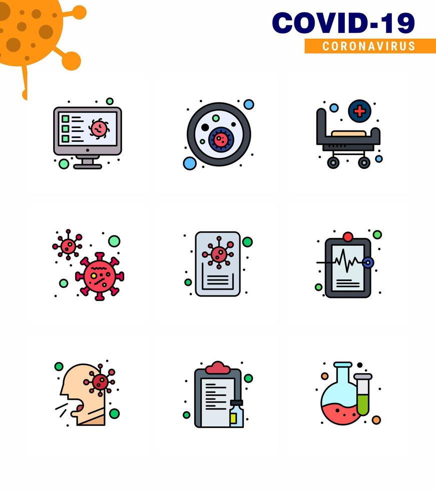 conjunto simple de protección covid19 azul 25 icono del paquete de iconos incluido noticias covid virus coronavirus ruedas coronavirus viral 2019nov enfermedad vector elementos de diseño