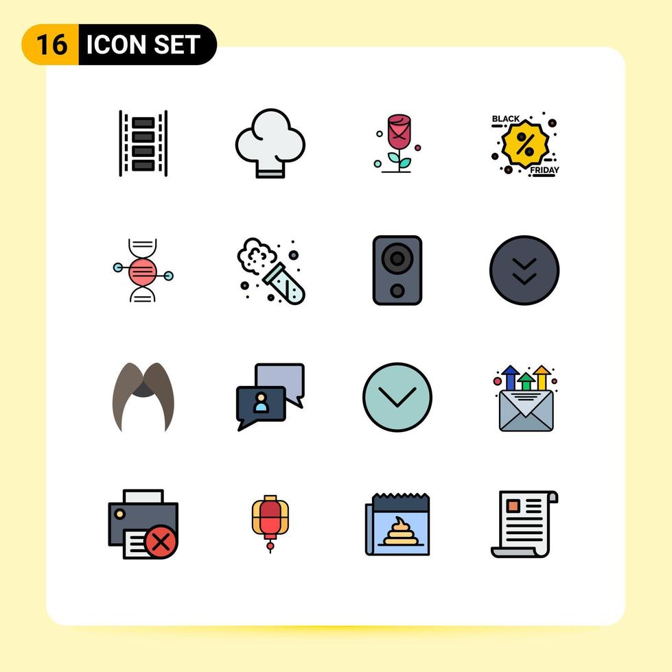 conjunto de 16 iconos de interfaz de usuario modernos símbolos signos para el cuidado de la salud ósea rosa y etiqueta elementos de diseño de vectores creativos editables