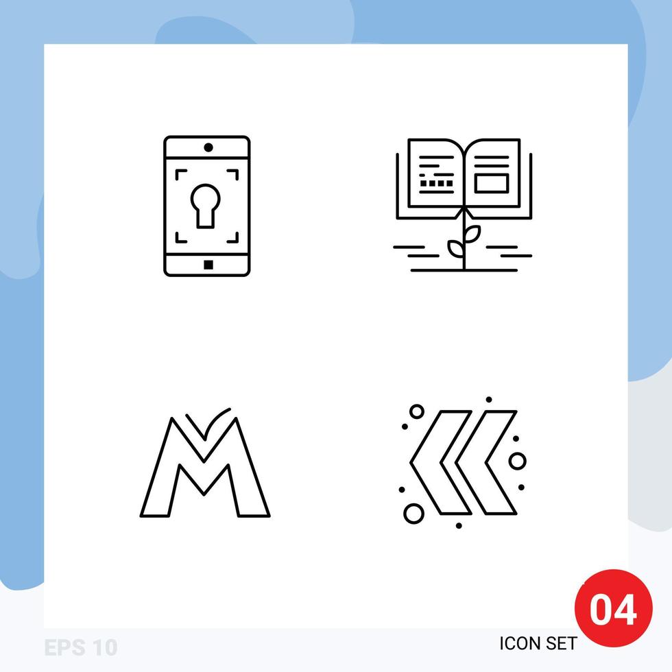 User Interface Pack of 4 Basic Filledline Flat Colors of application coin screen growth knowledge crypto currency Editable Vector Design Elements