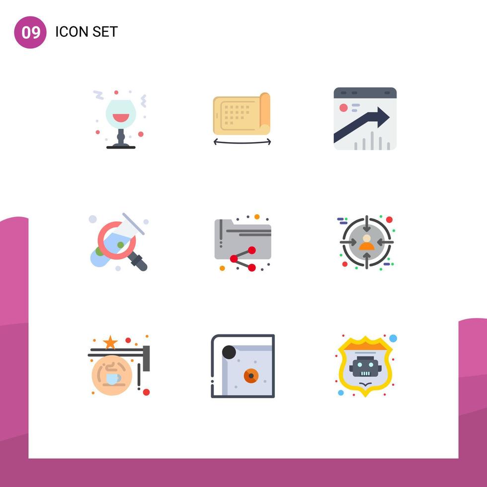 9 Creative Icons Modern Signs and Symbols of search tub felexibel business report Editable Vector Design Elements