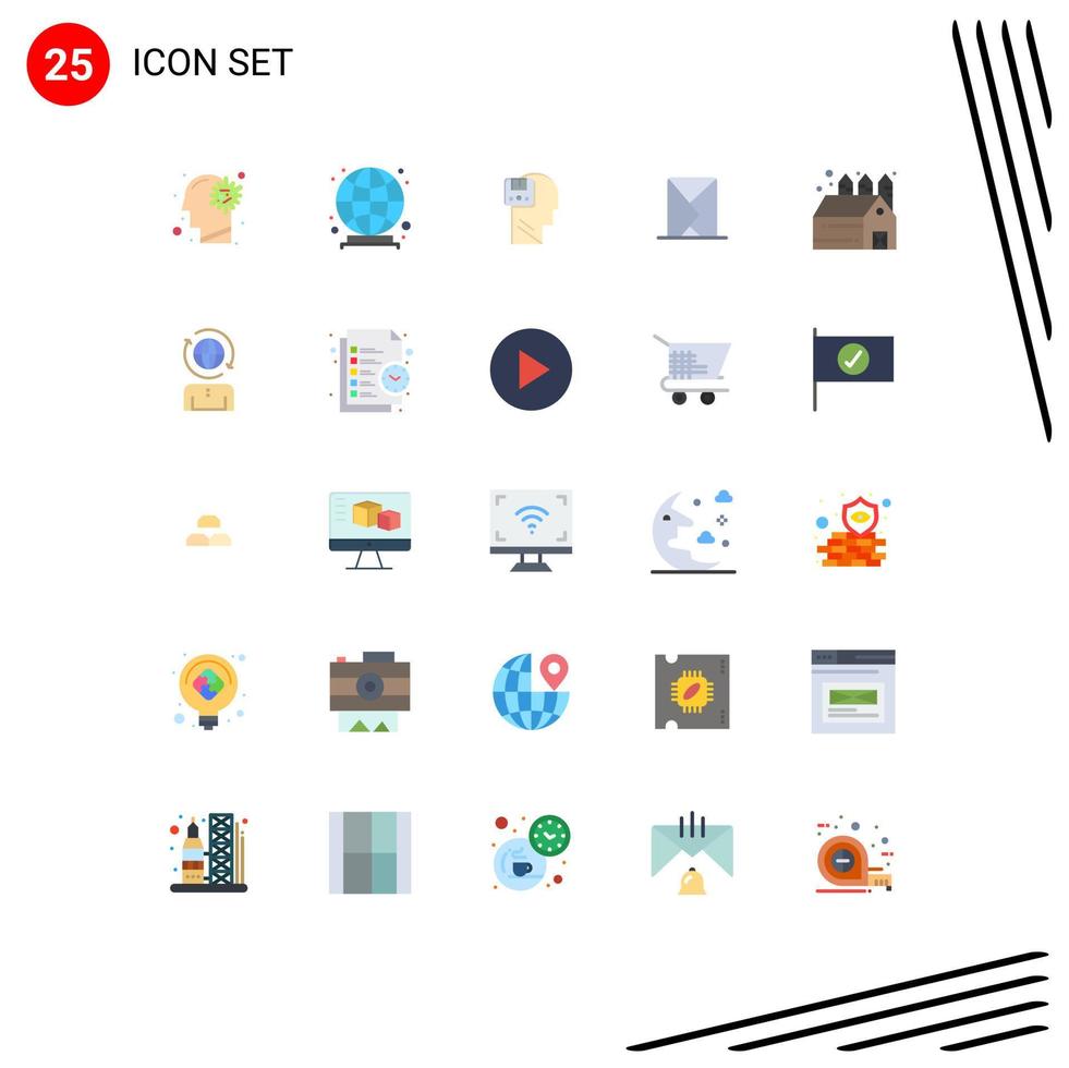 25 Creative Icons Modern Signs and Symbols of sent mail memory envelope male Editable Vector Design Elements