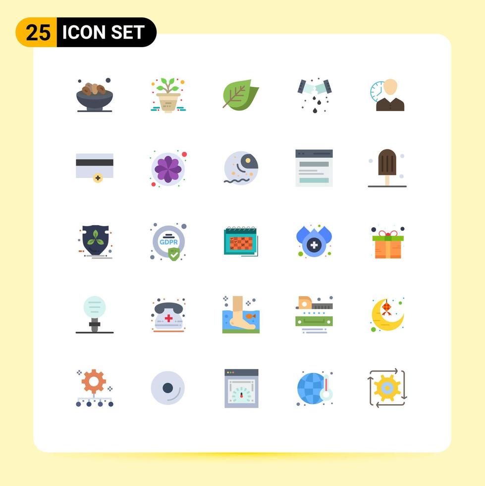 25 Creative Icons Modern Signs and Symbols of hours plumbing ecology plumber leak Editable Vector Design Elements