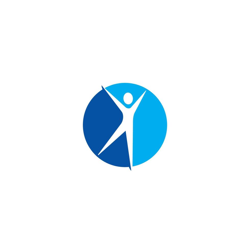 Healthy People logo or icon design vector