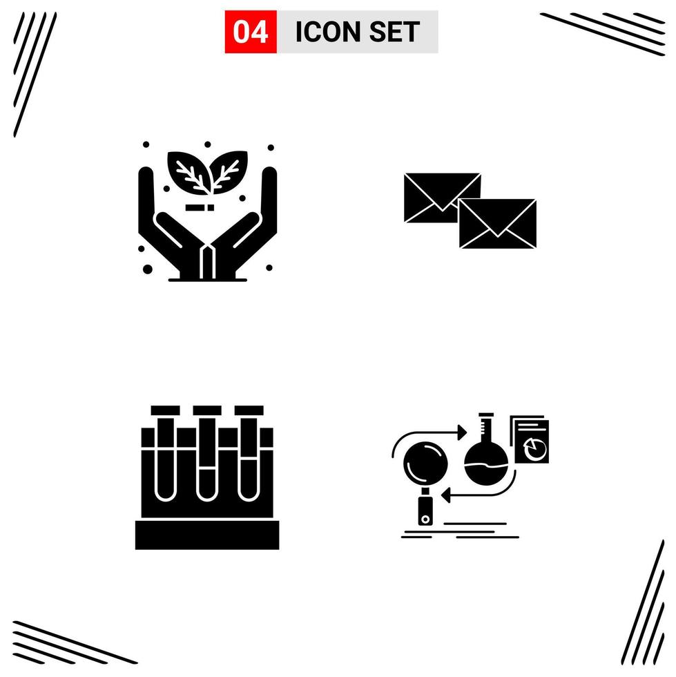 4 Icons Solid Style Grid Based Creative Glyph Symbols for Website Design Simple Solid Icon Signs Isolated on White Background 4 Icon Set vector