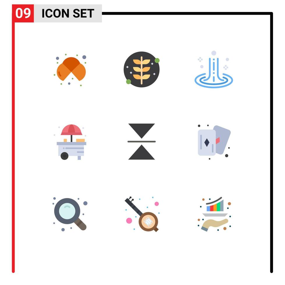 9 Creative Icons Modern Signs and Symbols of mirror shop plant life water Editable Vector Design Elements