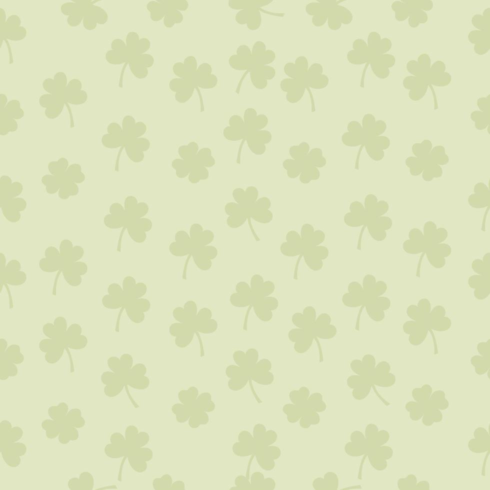 Seamless shamrock pattern. St. Patrick's day vector