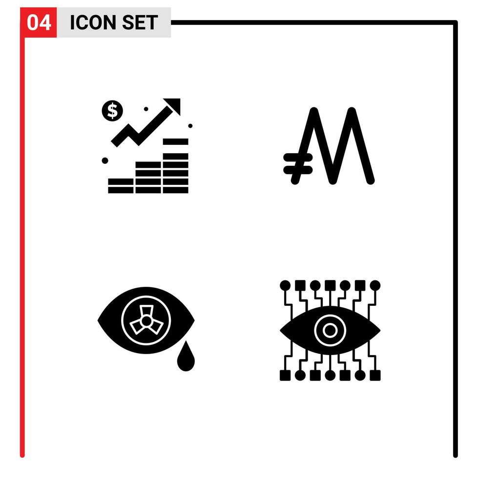 Set of Modern UI Icons Symbols Signs for business mutation management coin zombie Editable Vector Design Elements