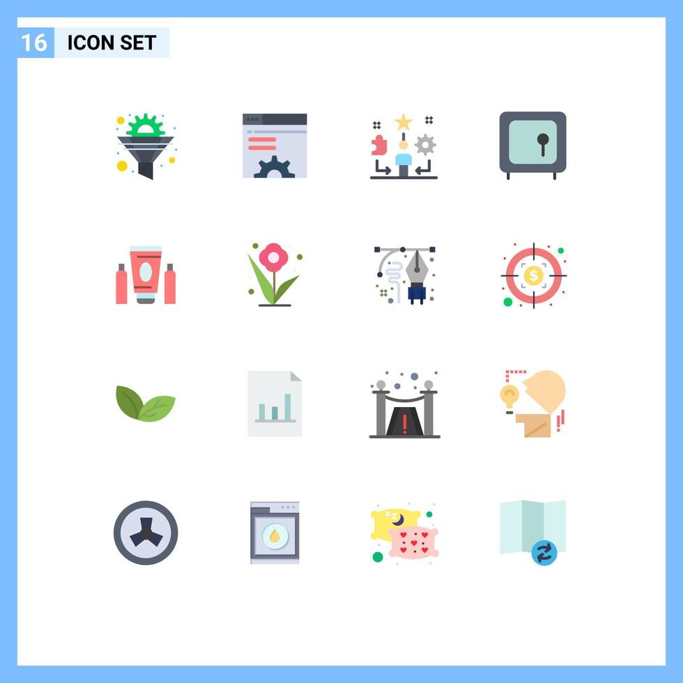 paquete de iconos de vector de stock de 16 signos y símbolos de línea para caja de dinero web brower bank star paquete editable de elementos creativos de diseño de vectores