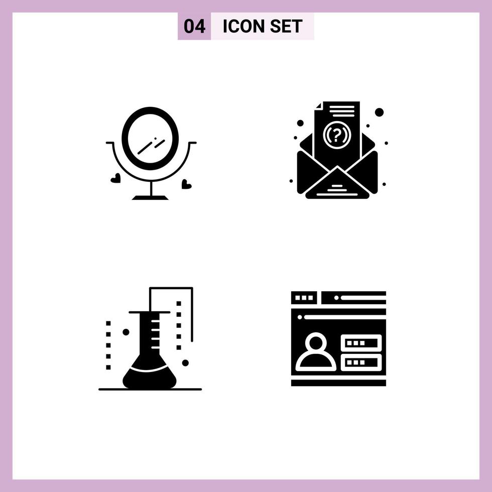 Modern Set of Solid Glyphs Pictograph of merroir science lab heard subscription scientific research Editable Vector Design Elements