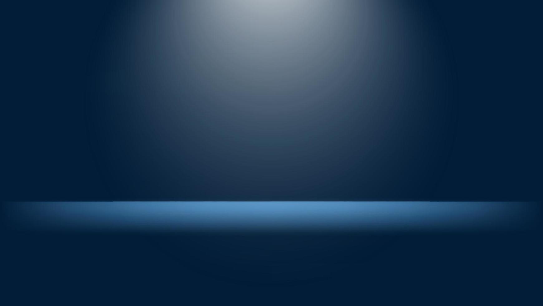 blue abstract background. blank dark scene with spotlight and lighting on floor in studio room vector