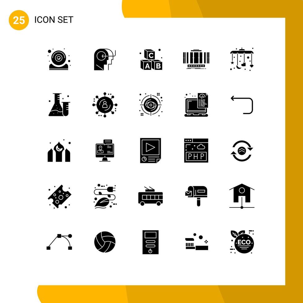 25 Creative Icons Modern Signs and Symbols of baby wind alphabet axis turbine Editable Vector Design Elements