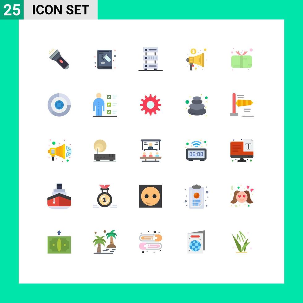 25 Universal Flat Colors Set for Web and Mobile Applications trade marketing experiment advertising server Editable Vector Design Elements