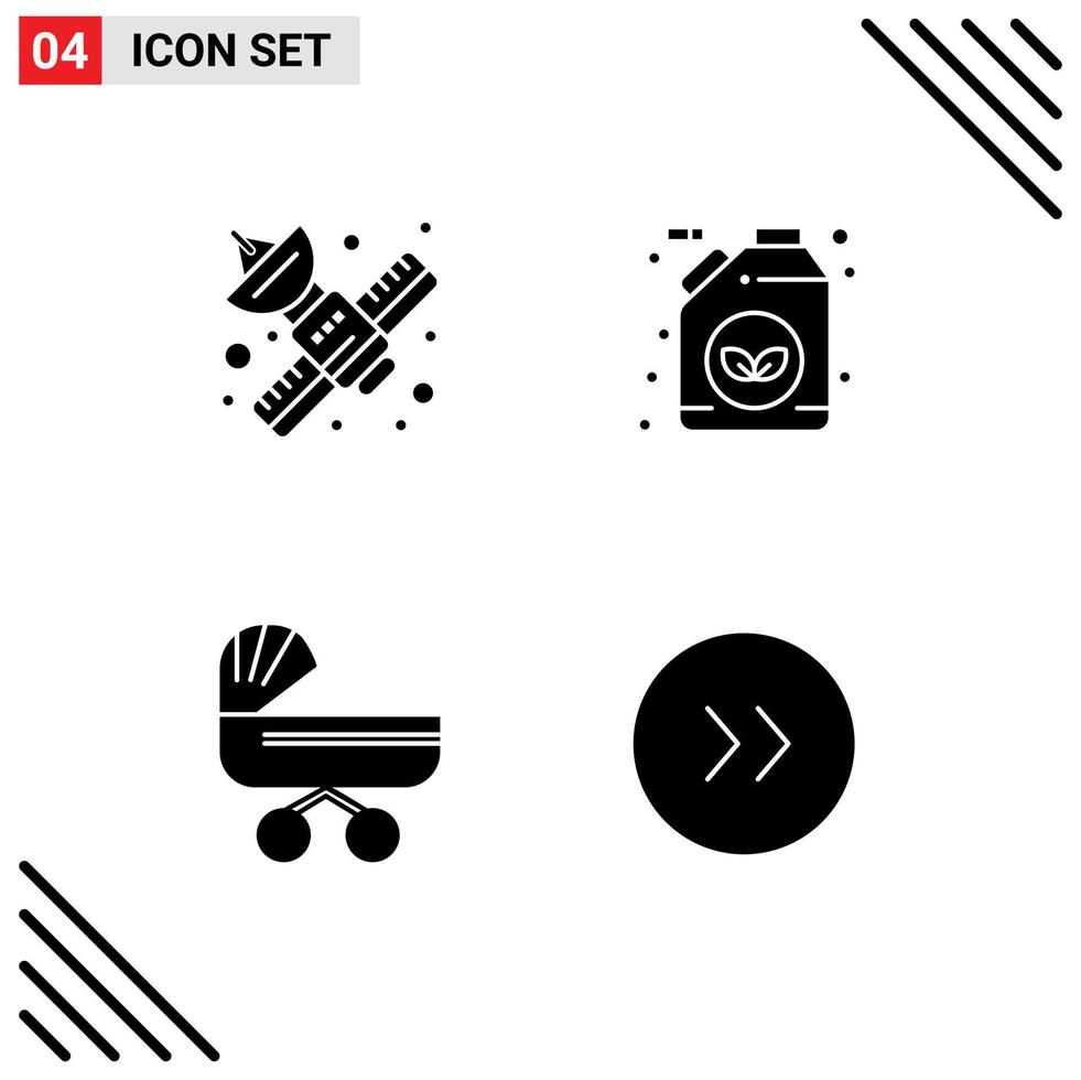 Creative Icons Modern Signs and Symbols of communication trolly satellite ecology kids Editable Vector Design Elements