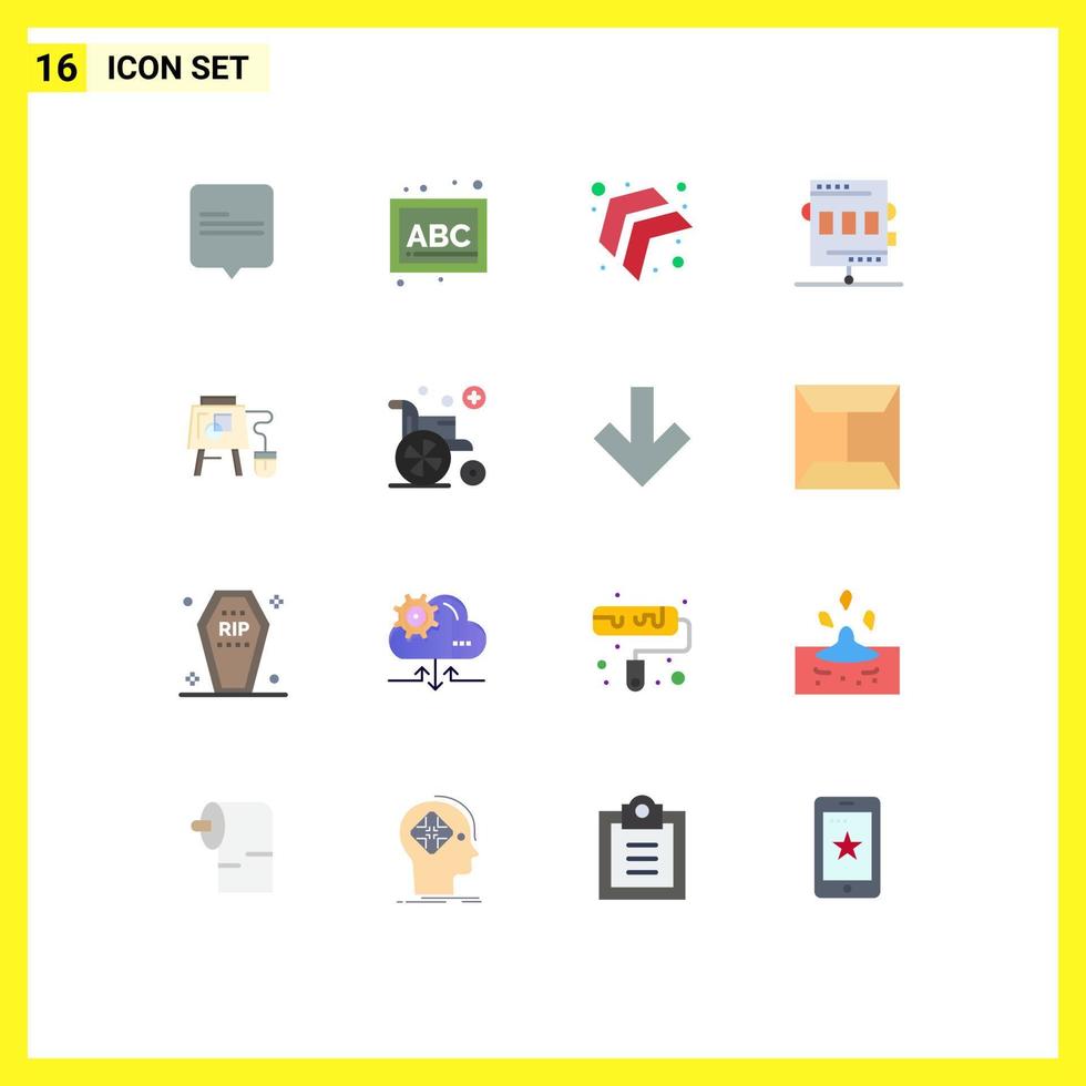 Stock Vector Icon Pack of 16 Line Signs and Symbols for board mouse up recreation chronometer Editable Pack of Creative Vector Design Elements