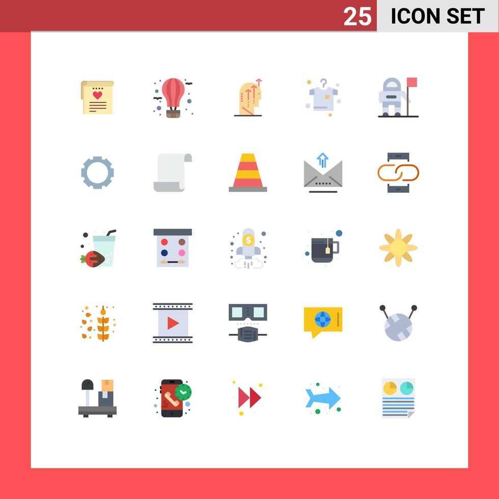 Set of 25 Modern UI Icons Symbols Signs for astronaut drying journey clothes intelligence Editable Vector Design Elements