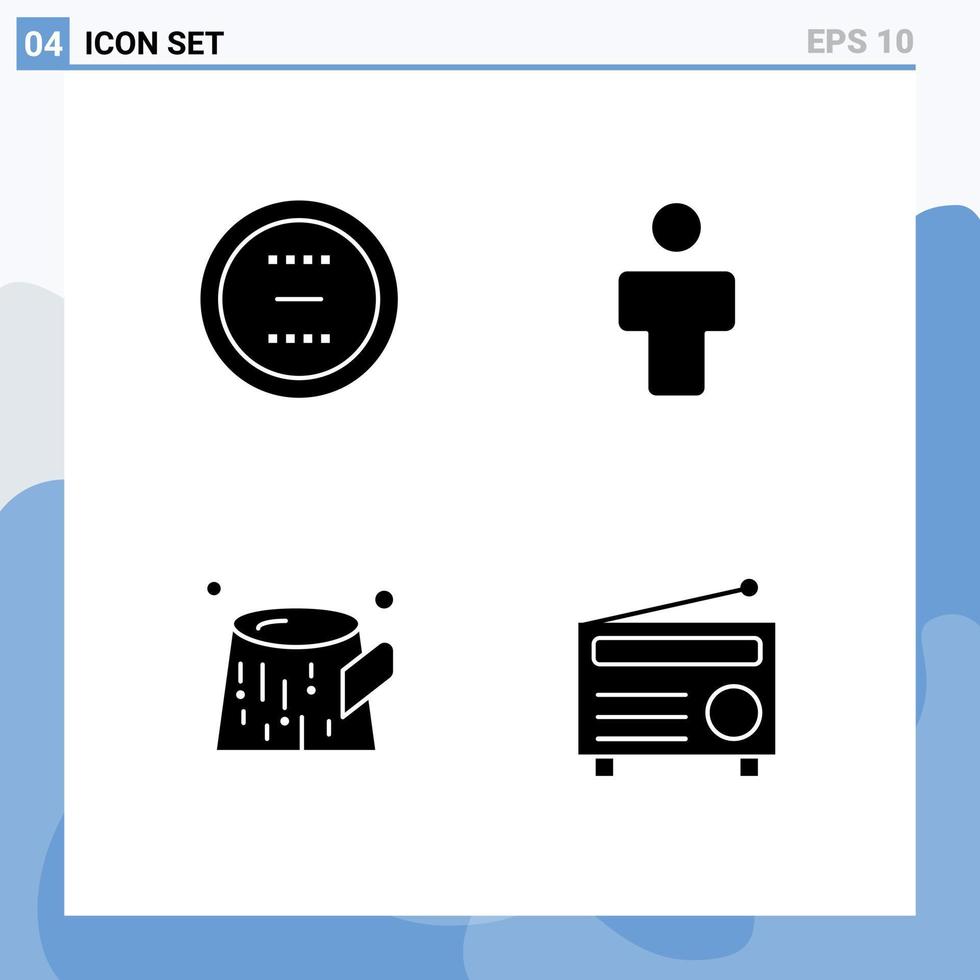 Stock Vector Icon Pack of Line Signs and Symbols for cancel pollution interface male waste Editable Vector Design Elements