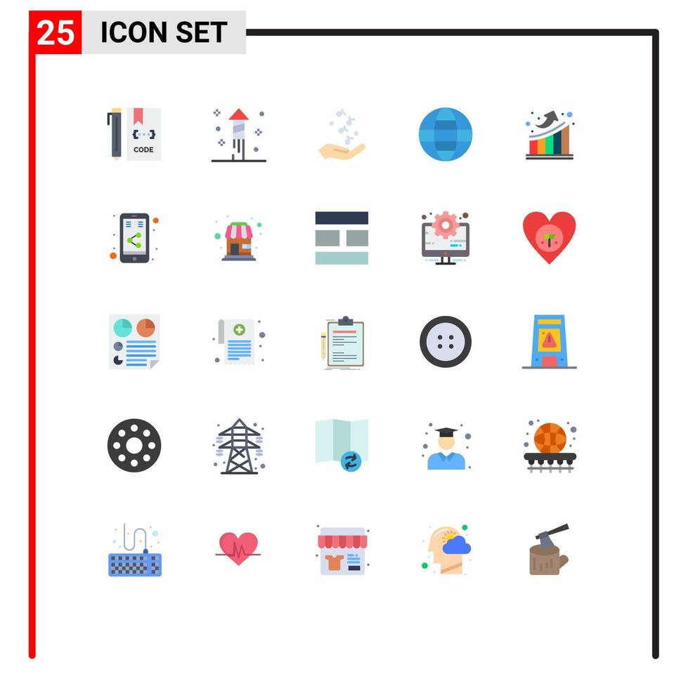 paquete de iconos de vector de stock de 25 signos y símbolos de línea para elementos de diseño de vector editables de rock and roll de Internet de puño de seguridad gráfica