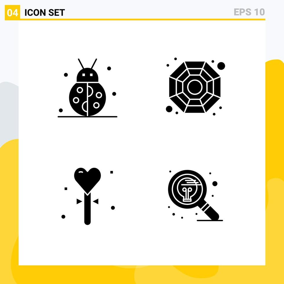 Modern Set of 4 Solid Glyphs Pictograph of autumn event thanksgiving chinese holiday Editable Vector Design Elements