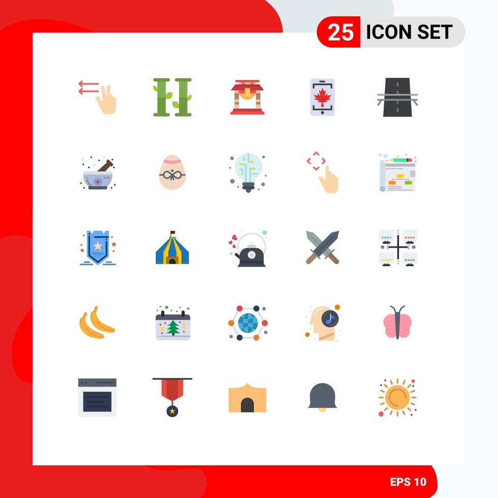 25 Universal Flat Colors Set for Web and Mobile Applications grid construction china bridge canada Editable Vector Design Elements