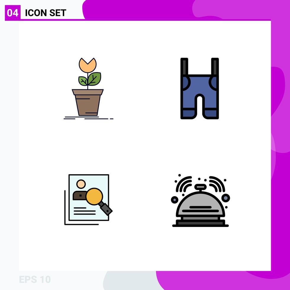 4 Creative Icons Modern Signs and Symbols of adventure straps obstacle braces hr Editable Vector Design Elements